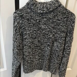 Rebecca Minkoff Black and White Cowl Neck Sweater